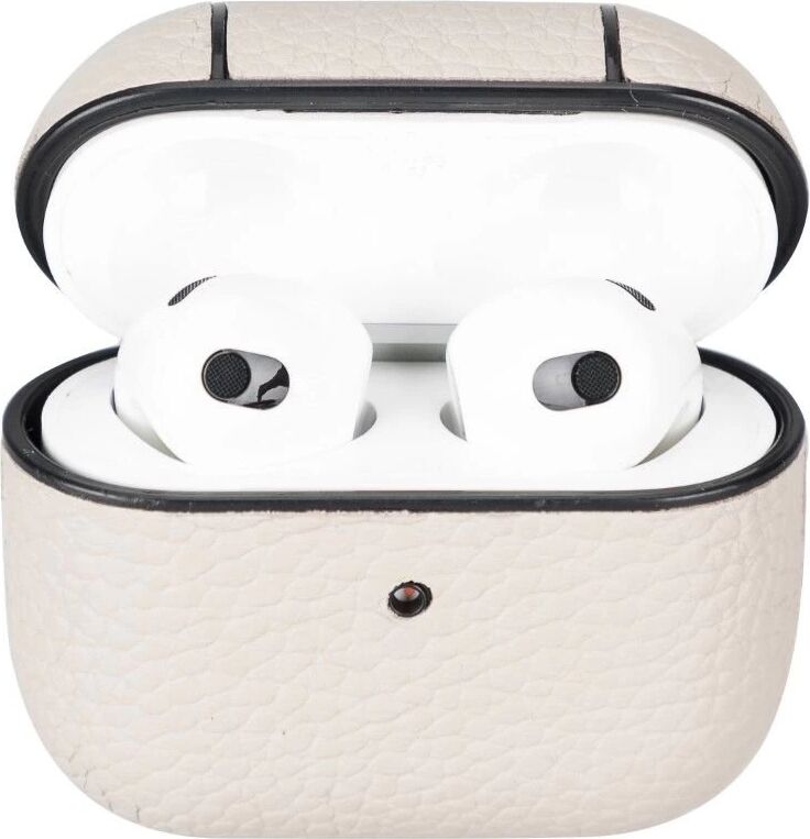 Apple Airpods 3.nesil Uyumlu Deri Kılıf Juni Erc3 Bej