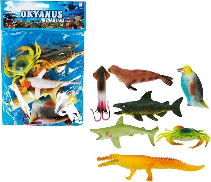 S01000713 Okyanus Hayvanları Byk.poşet 7li - 81220