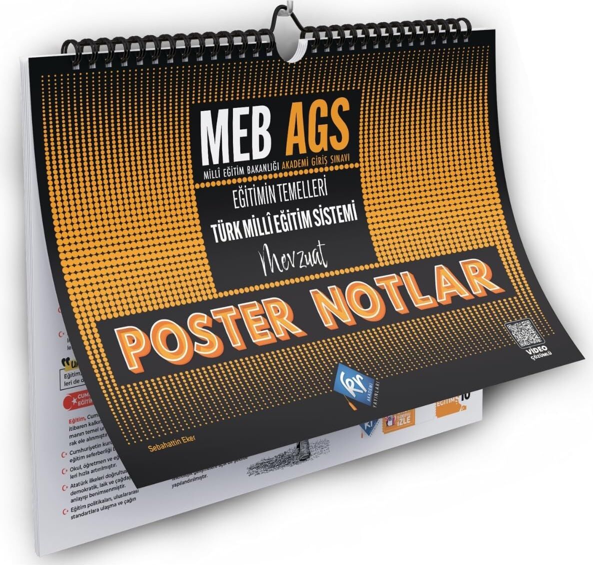 Meb Ags Eğitimin Temelleri ve Türk Milli Eğitim Sistemi Mevzuat Poster Notlar Kr Akademi Yayınları