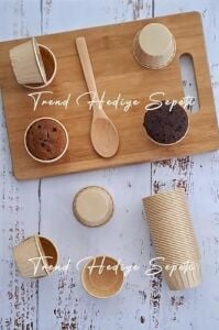 50'li Mini Boy Kraft Muffin Cupcake Kalıbı 45X35 mm Kek Kalıbı, Safari Konsept, Airfryer Uyumlu