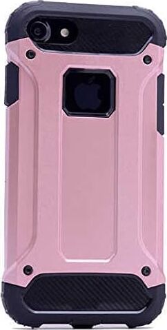 Apple iPhone 6 Plus / 6s Plus ile Uyumlu Kılıf Çift Katman Koruyucu Crash Military Tank Kılıf - Rose Gold