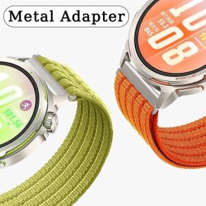 ile Uyumlu 22MM Kordon Gt6/gt6 Pro/gt Runner 2/gt5/gt5 Pro/gt4/gt3/gt3 Pro 46MM Için Naylon Dokuma Gt6 Pro Kordon Terletmeyen Nefes Alabilen Gt6 46MM Kordonu