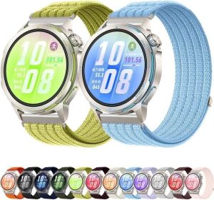ile Uyumlu 22MM Kordon Gt6/gt6 Pro/gt Runner 2/gt5/gt5 Pro/gt4/gt3/gt3 Pro 46MM Için Naylon Dokuma Gt6 Pro Kordon Terletmeyen Nefes Alabilen Gt6 46MM Kordonu