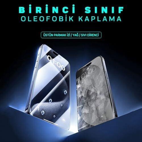 X-Gorilla iPhone 15/16 Ekran Koruyucu Cam | 9h Kırılmaz Tam Kaplama, Tozsuz Uygulama ve Kırılmaz & Çizilmez (Şeffaf & Hayalet Seçenekleri)