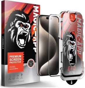 X-Gorilla iPhone 15/16 Ekran Koruyucu Cam | 9h Kırılmaz Tam Kaplama, Tozsuz Uygulama ve Kırılmaz & Çizilmez (Şeffaf & Hayalet Seçenekleri)