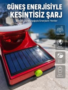 Taşınabilir Solar LED Parti Lambası USB Şarjlı Renkli Dekoratif Aydınlatma