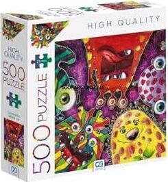 Canavarlar 500 Parça 2,2mm Kalınlık 33X48CM Profesyonel Hobi Puzzle Yapboz Serisi