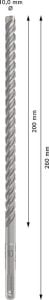 1x Pro Sds Plus-5x Kırıcı Delici Delme Ucu (Donatılı Beton, Beton, Ø 10,00 Mm, Professional Aksesuar Kırıcı Delici)