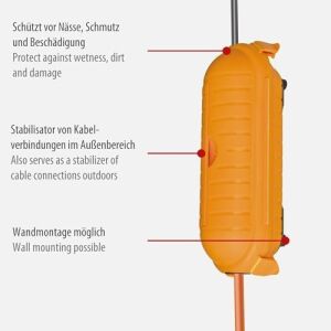 Safe-Box Kablo Koruyucu Kapsülü Bıg IP44 Dış Mekan Sarı