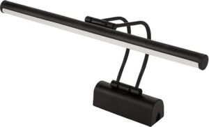 Siyah Kasa LED Flüt Resim Aplik | 6W | 3200K Gün Işığı | 35CM | Duvar Tipi Ayna/tablo Üstü Dekoratif Işık | IP20 Iç Mekan Kullanım