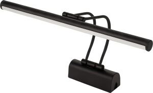 Siyah Kasa LED Flüt Resim Aplik | 6W | 3200K Gün Işığı | 35CM | Duvar Tipi Ayna/tablo Üstü Dekoratif Işık | IP20 Iç Mekan Kullanım