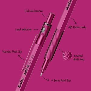 Office Matri-X Versatil 0.7 mm Metalik Pembe Şeffaf Amb.