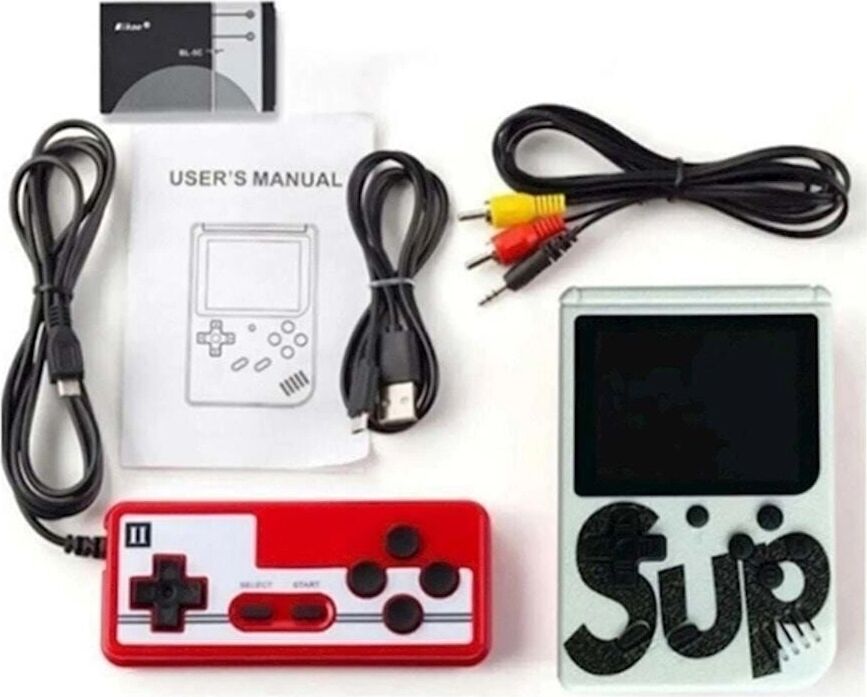 Çift Kollu Mini Atari Oyun Konsolu Beyaz Renk Bluetooth Özellikli Oyun Cihazı - Elektronik