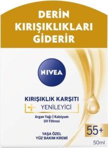 Kırışıklık Karşıtı + Yenileyici Yüz Bakım Kremi Yaş 55+ (50 Ml)
