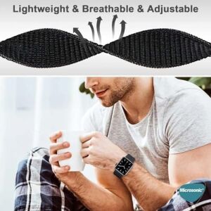 Apple Watch Series 8 45MM Için Kordon Hasırlı Woven Siyah