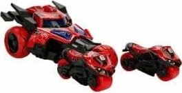 Maxx Wheels Motosiklet Fırlatıcılı Sesli ve Işıklı Araba - Kırmızı