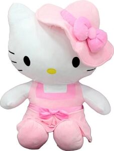 Peluş Hello Kitty Elbiseli Şapkalı 36 cm S01002089 - 1  Adet Stokta Olan Gönderilir