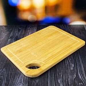 Bambu Kesme Tahtası Antibakteriel Yıkanabilir Doğrama Tahtası Dikdörtgen 34X24CM - B.EK-163