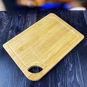 Bambu Kesme Tahtası Antibakteriel Yıkanabilir Doğrama Tahtası Dikdörtgen 34X24CM - B.EK-163