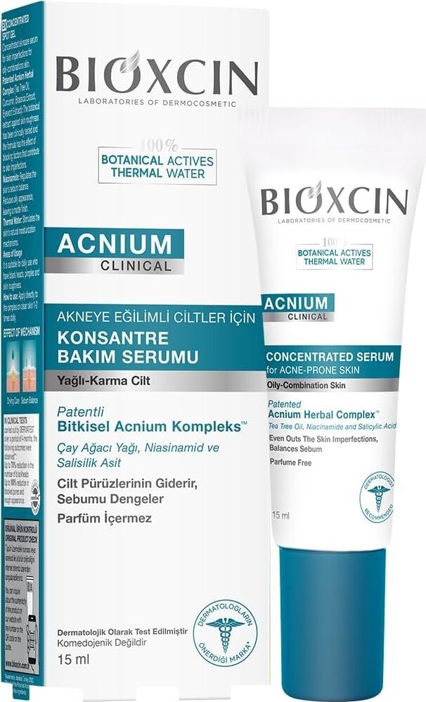 Acnium Konsantre Bakım Serumu 15 ml – Akneye Eğilimli Ciltler Için Sebum Dengeleyici ve Nemlendirici Serum