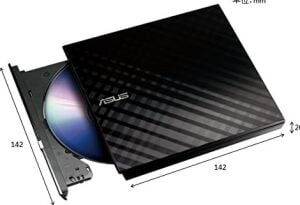 SDRW-08D2S-U Lite - Windows ve Mac Os Için Uyumlu Ömür Boyu Veri Yedeklemesi Için M-Disc Desteği ile Taşınabilir 8x DVD Yazıcı, Siyah