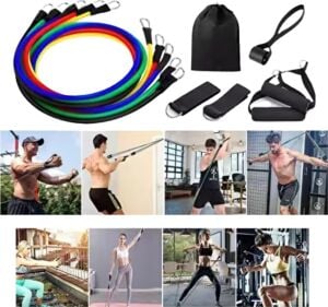 Full Body Antrenman Için Kapı Arkası Spor Bandı ve Aksesuar Seti