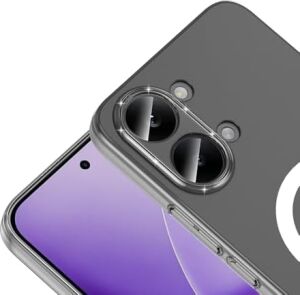 Xiaomi Poco X8 Pro Max ile Uyumlu Şeffaf Kılıf Magsafe Uyumlu Güçlü Mıknatıslı Wireless Şarj Destekli Crystal Clear Ince Sert Arka Kapak Kamera Lens Korumalı Darbe Emici Kılıf