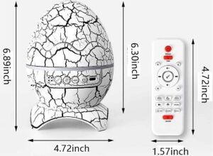 Yumurta Şeklinde Su Dalgalı Bluetooth Speaker Lamba Renkli Şarjlı Yeni Nesil