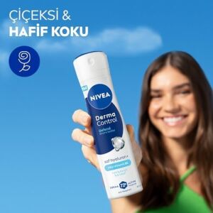 Kadın Sprey Deodorant Derma Control Defend 150 Ml, Tahrişe Karşı Koruma,72 Saat Anti Perspirant Koruma,alkolsüz,çiçeksi Koku,hyaluronik Asit, Pro Vitamin B5