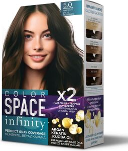 Space Infınıty Set Saç Boyası 5.0 Açık Kahve