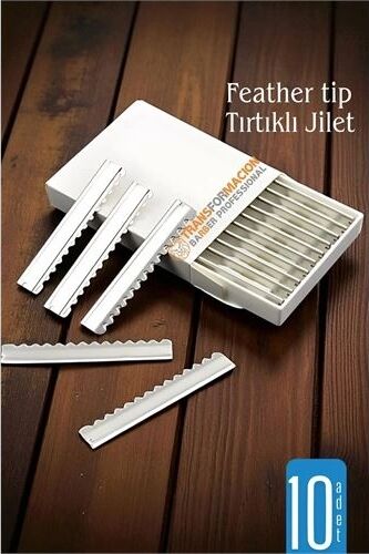Feather Tip Tırtıklı Ustura Jileti 10 Adet 722119
