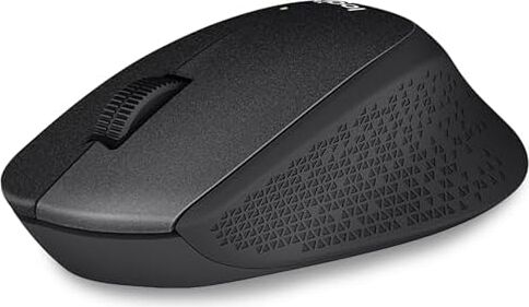 M330 Sessiz Kablosuz Mouse, Sağ Elle Kullanıma Uygun, 10 M Kullanım Mesafesi, 1.000 Dpı Yüksek Hassasiyetli Optik Izleme, 18 Ay Pil Ömrü, Siyah