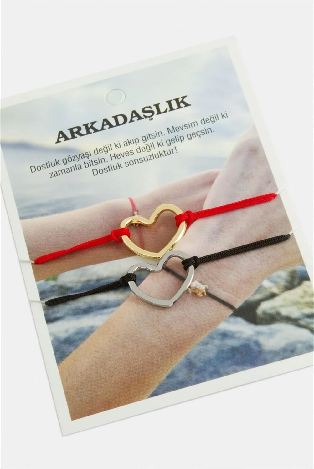 2 Adet Kalp Ip Bileklik