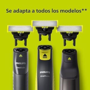Oneblade 3'lü Yedek Bıçak ve Vücut Bakım Kiti, 3 Adet Yedek Bıçak, Cilt Koruması, Vücut Tarağı, Tüm Oneblade Modelleriyle Uyumlu, 4 Aya Kadar Dayanıklı Bıçaklar, QP630/51