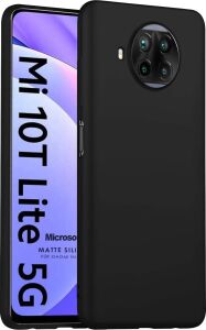 Matte Silicone Xiaomi Mi 10T Lite Kılıf Siyah