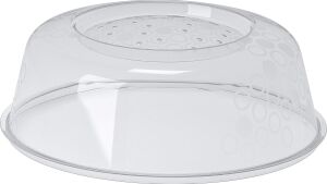 Mikrodalga Kapağı, 26 Cm, Gri, Prıckıg, Polipropilen Plastik, Yuvarlak, 1 Adet, Mikrodalga Fırına Uygun, Bulaşık Makinesinden Yıkanabilir