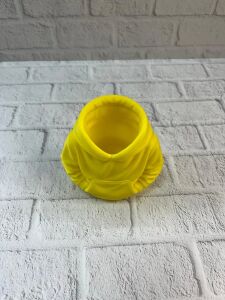 Dekoratif Sarı Hoodie Kalemlik 10X10 cm