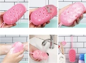 Süngerli Silikon Banyo Kesesi