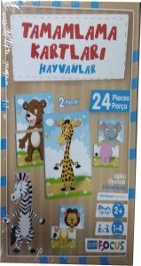 Tamamlama Kartları - Hayvanlar