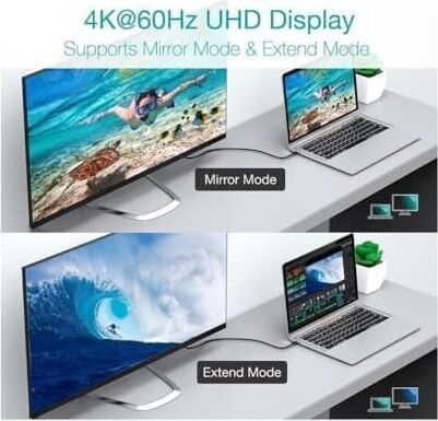 100W Type-C To Type-C USB 3.1 Gen2 10 Gbps 4k@60hz Hızlı Şarj Data ve Görüntü Aktarım Kablosu Örgülü Gn (50 Cm)