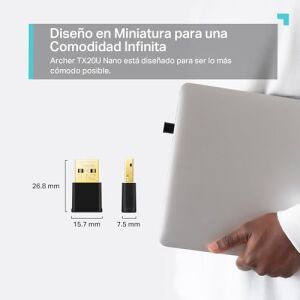 TX20U, AX1800 Mbps, Çift Bant, Mu-Mımo, USB 2.0, Wpa3, Windows 10/11 Uyumlu, Wi-Fi 6 USB Adaptör