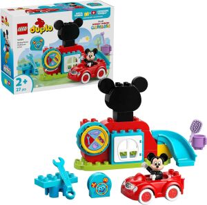 |  Mickey Fare’nin Kulüp Evi ve Arabası 10454-2 Yaş ve Üzeri Çocuklar Için Eğitici Oyuncak Yapım Seti, Doğum Günü Hediyesi (27 Parça)