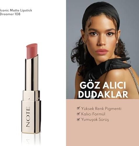 Lipstick 108 Dreamer Kalıcı Mat Ruj, Pembe