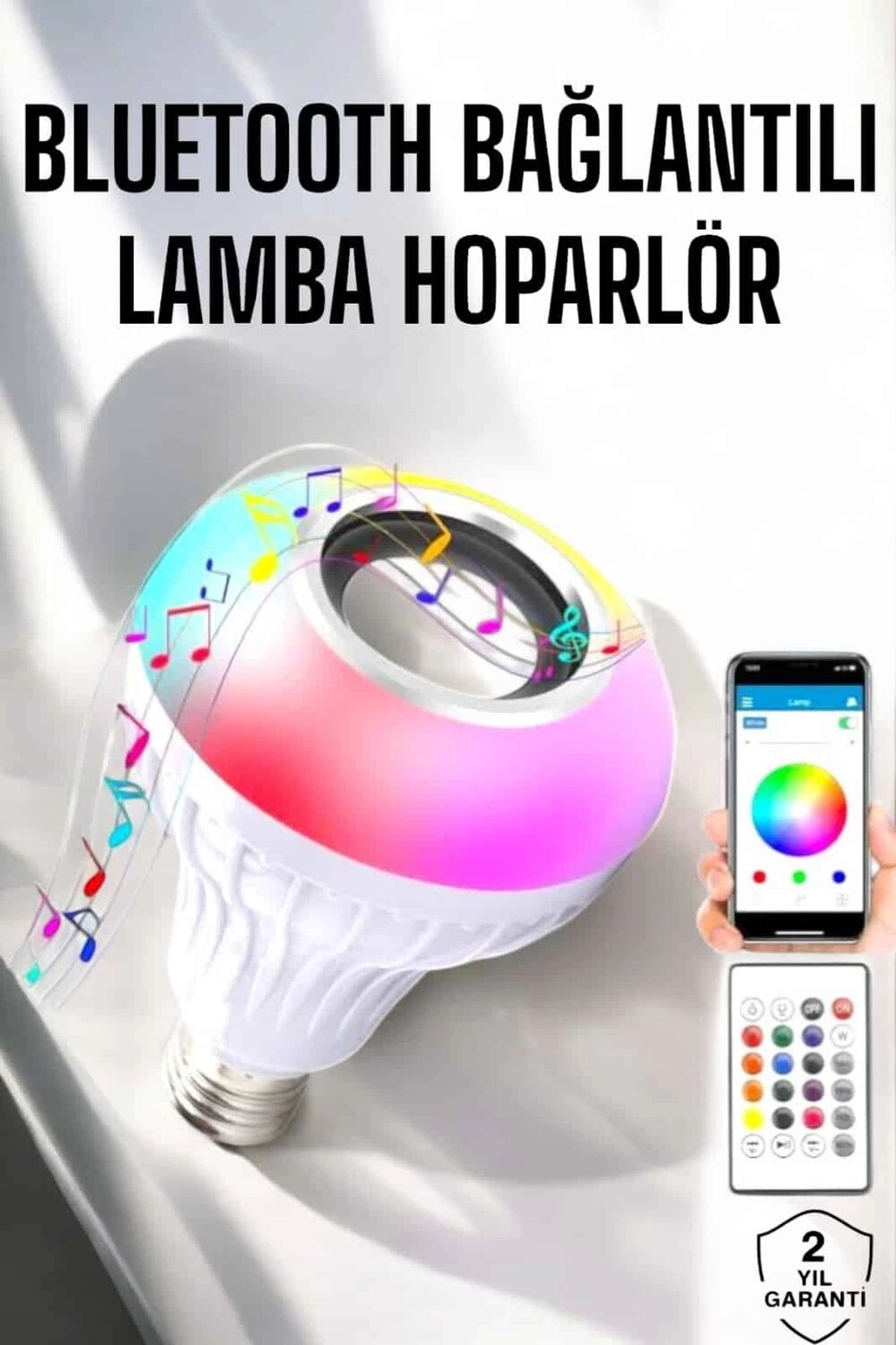 Lamba LED Hoparlör Dayanıklı ve Uzun Ömürlü Bluetooth Hoparlör