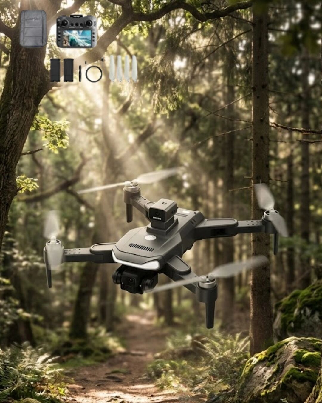 Katlanabilir Profesyonel Drone Gps Destekli Akıllı Özellikler ve Uzun Pil Ömrü