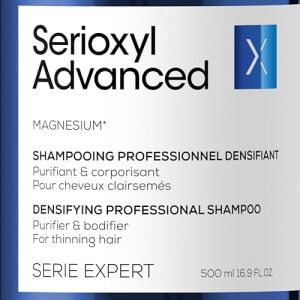 Professionnel Paris Serie Expert Serioxyl Advanced Incelmiş Saç Telleri Için Yoğunluk Kazandıran Şampuan 500ML