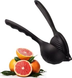 Döküm Limon Sıkacağı Limon Presi Büyük Boy 24CM, Siyah Metal Limon Sıkacağı, Döküm Naranciye Sıkacağı