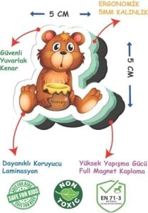 Manyetik Mıknatıslı 30 Parça Hayvanlar ve 26 Parça Sebze Meyveler Eğitici Set Magnet
