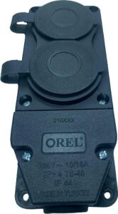 Eco Lounge Orel 1X16 2 Li Kauçuk Grup Priz 220 V