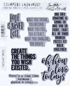 Anonim CMS252 Ponderings Tim Holtz Yapışkanlı Mühür, 17,8 x 21,6 Cm, Şeffaf